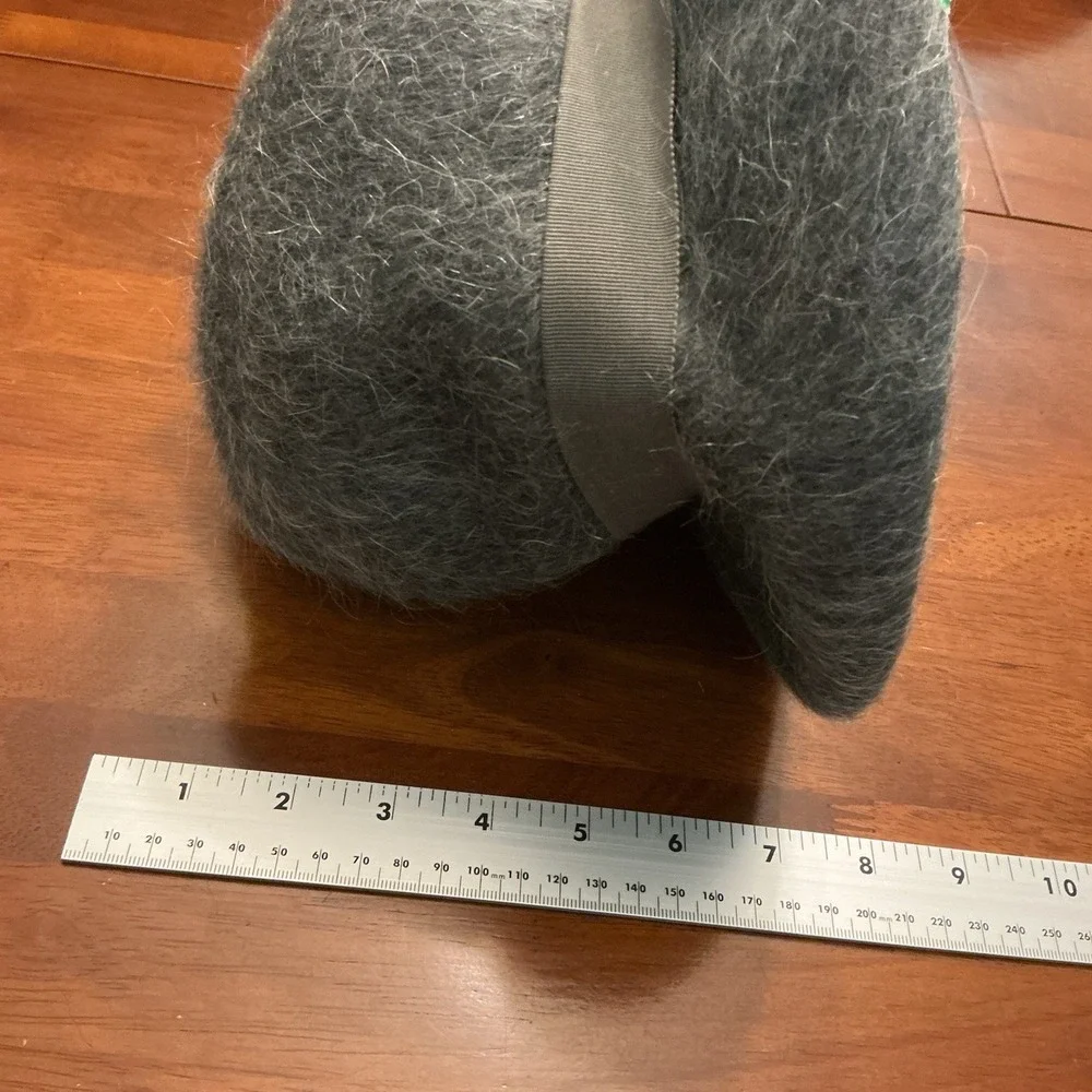 Vtg Henry Pollack Glenover Ladies Wool Felt Hat Gray 50s 60s